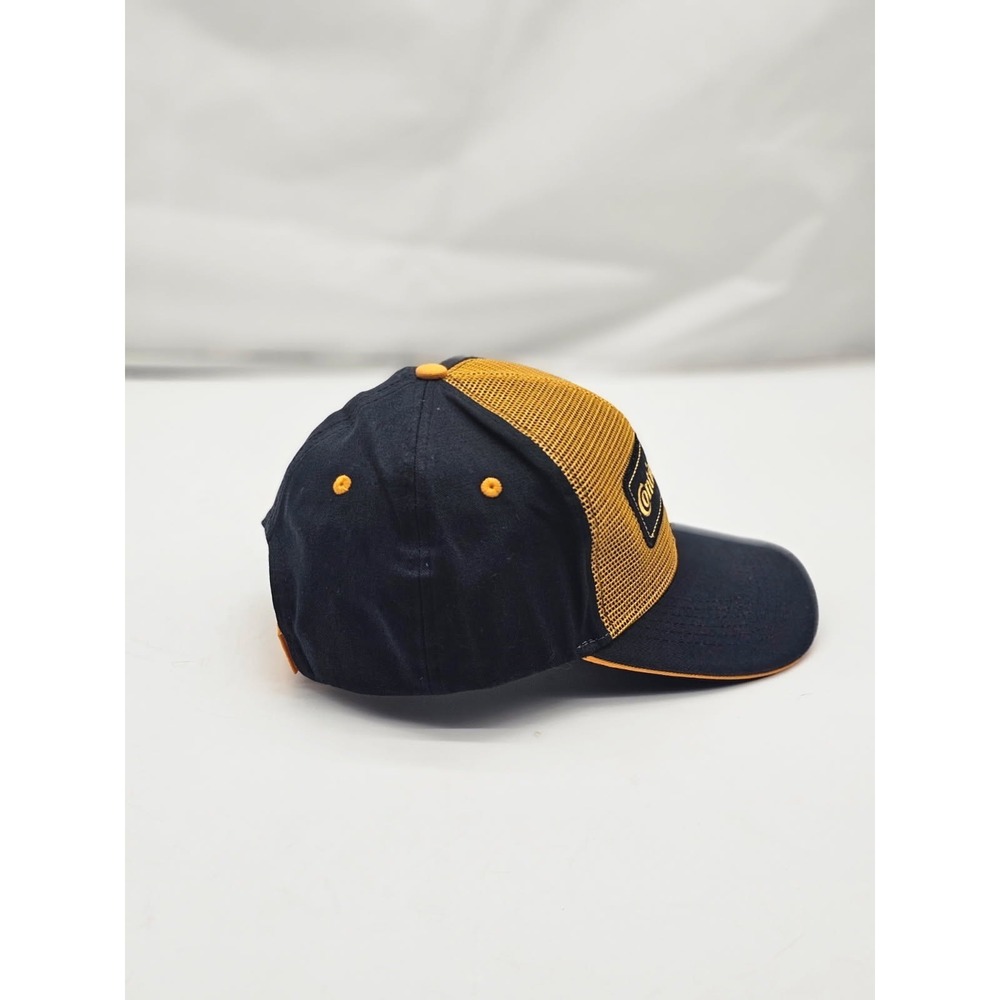 Continental Tires Hat Cap Black Yellow Mesh Adjustable Racing Tire Yellow OSFA - Picture 2 of 5